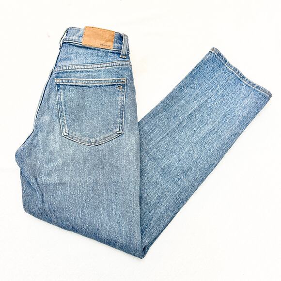 Madewell 90's Straight Medium Wash Denim Jeans Zip Fly Size 23 Petite - Picture 8 of 8